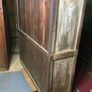 和家具　水屋　古民家　食器棚　 　幅139.8　　奥行43　　高さ150.5　 （ｃｍ）　水屋箪笥