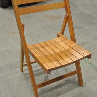 【120215】木製おりたたみ椅子　幅45.5cm　奥行55cm...
