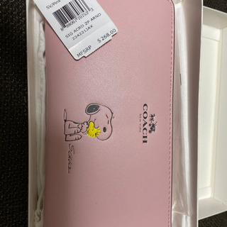 コーチ　スヌーピー　長財布　ピンク コーチスヌーピー長財布ピンク