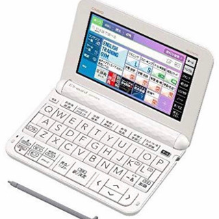 CASIO 電子辞書 XDZ4800ホワイト-良品 KADOYA HEAD FACTORY ボディバッグ 日本製 レザー