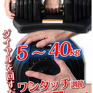 可変ダンベル 40kg x 2 (合計80kg)