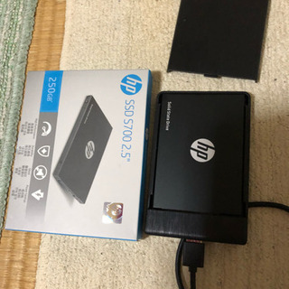 HP ssd 250GB 外付け変換キット付き