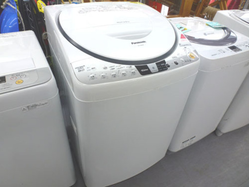 手稲リサイクル パナソニック 8.0Kg 2015年製 エコナビ 乾燥付き洗濯機 NA-FR80H9￥42,000-