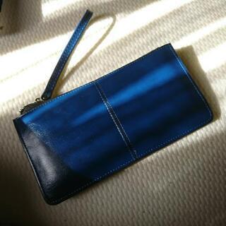 綺麗な青色のお財布 未使用