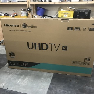 ハイセンス　55インチ　4K対応　55”/F60E　未使用品・未開封品