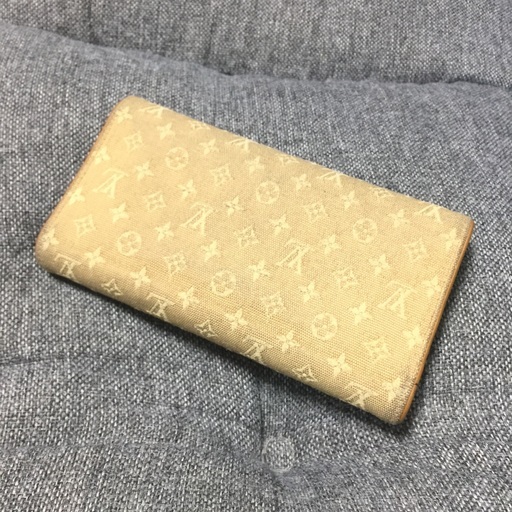 LV ルイヴィトン モノグラムミニラン 3つ折長財布 レア色 カーキ www