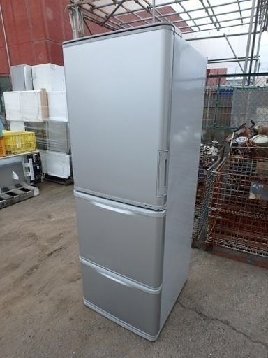 ☆3D簡易清掃済み☆2014年製☆冷凍冷蔵庫 SHARP 350L SJ-WA35Y-S 両開きドア