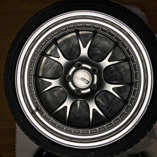 12/4 21時半まで！SSR PROFESSOR MS3 19インチ 225/40R19夏タイヤ4本 ロックナット付