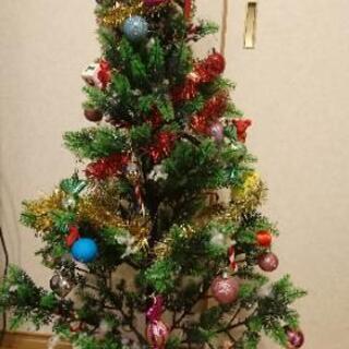 クリスマスツリー 120㎝　本体＋飾り少し
