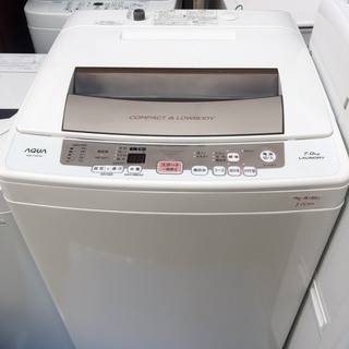 ☆中古 激安！！ AQUA　全自動電気洗濯機　7kg　AQW-P...