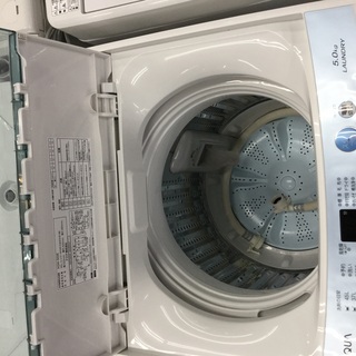 全自動洗濯機 AQUA AQW-S50E売り場展示中
