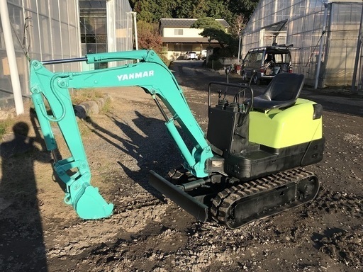 ヤンマー B08 ユンボ バックホー 油圧ショベル ゴムキャタ 1トン 可変脚