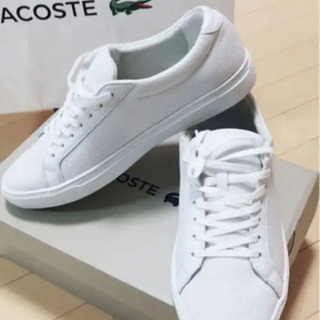 足の大きい方必見 新品 Lacoste ラコステ スニーカー 紙袋付き 愛生来 浜の宮の靴 スニーカー の中古 あげます 譲ります ジモティーで不用品の処分