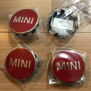 	MINI ホイールセンターキャップ チリレッド 赤 純正 BM...