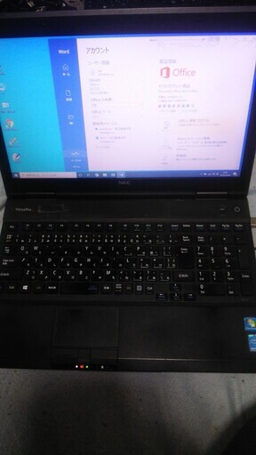すぐ使えるwin10x64 NEC VersaPro VD-H i5-4300M 4GB SSD120GB office365