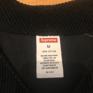 supreme Corduroy Baseball Jersey コーデュロイ