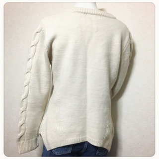 ご購入者様決定【Coutume byFREE's 】ケーブル編みニットセーターナチュラルアランニット ご購入者様決定【Coutume byFREE's 】ケーブル編みニットセーター