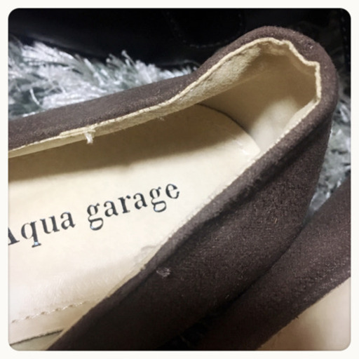 ご購入者様決定【Aqua garage】パンプス 上品 秋冬カラー Sサイズ ぺたんこ