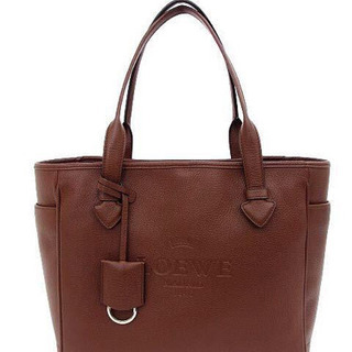 美品 ロエベ LOEWE ヘリテージ レザー スモールトート タンブラウン 