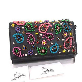 美品 クリスチャンルブタン PALOMA CLUTCH CAND...