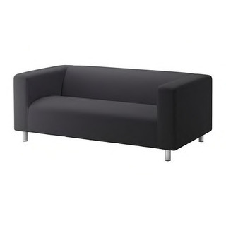 IKEA 2人掛けソファ 黒