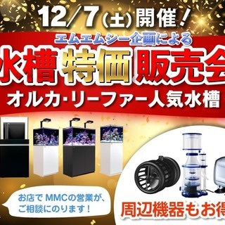 【大阪府】【堺市】ＭＭＣ企画によるオーバーフロー水槽特価販売会！！