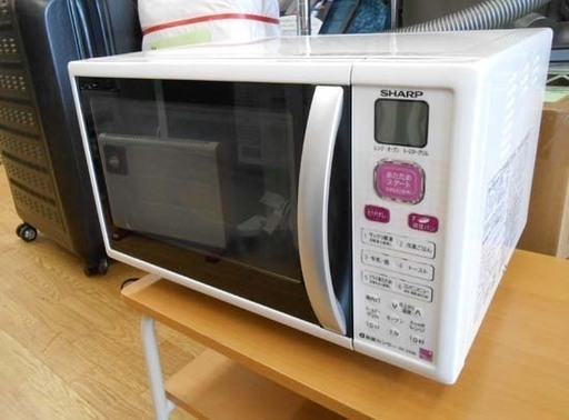 SHARP オーブンレンジ RE-CE80-KP 2012年製 ターンテーブル 電子レンジ ホワイト  シャープ  ☆ PayPay(ペイペイ)決済可能 ☆ 札幌市 清田区 平岡