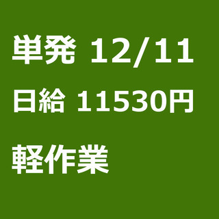 【急募】 12月11日/単発/日払い/江東区:【面接不要・日払可...