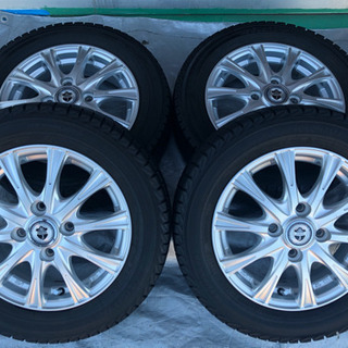 002/スタッドレスタイヤ　WedsJoker13インチアルミ　ヨコハマiceGUARD iG30 155/65R/13 ７分山