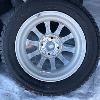 002/スタッドレスタイヤ　WedsJoker13インチアルミ　ヨコハマiceGUARD iG30 155/65R/13 ７分山