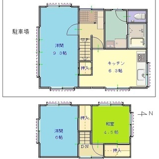 貸家３ＤＫ/仲介手数料無料/駐車場付き/ペット飼育可/埼玉大学近く