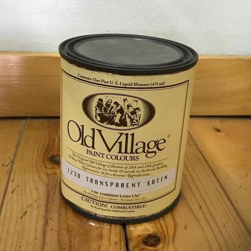 【アウトレット・在庫処分特価】 オールドビレッジ バターミルクペイント 1230（TRANSPARENT SATIN） 473ml×1缶