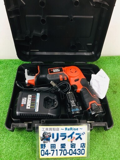 ブラックアンドデッカー 充電式ピボットレシプロソー 10.8V LXR10-2【リライズ野田愛宕店】【店頭引取限定】【中古品】１点限り早い者勝ち！