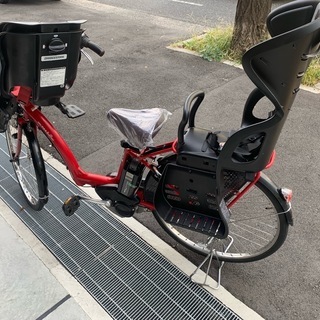 地域限定　ヤマハ　パス　ラフィーニ　赤　三人乗り　新基準　子供乗せ　ギュット　ボーテ　神戸市　電動自転車 地域限定 ヤマハ パス ラフィーニ 赤 三人乗り 新基準 子供乗せ