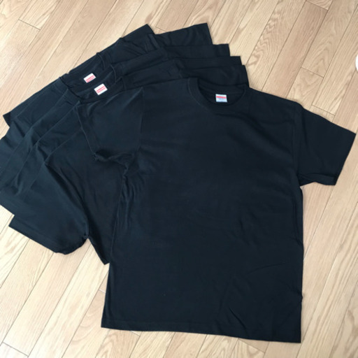 【45枚セット】無地の黒TシャツM＆Sサイズ/United Athle5001-01