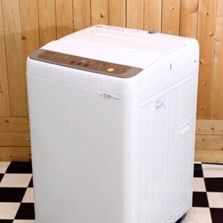 配達込み　全自動洗濯機　Panasonic NA-F60PB11 2018年製　6.0kg　ブラウン　ビッグウエーブ洗浄　住まい　洗濯