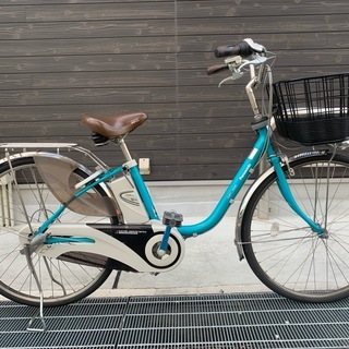 地域限定送料無料 パナソニック ビビ DX 新基準 子供乗せ 青緑