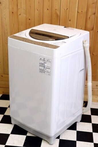 配達込み　全自動洗濯機　TOSHIBA　AW-7G5　2017年製　7.0kg　パワフル透明洗浄　住まい