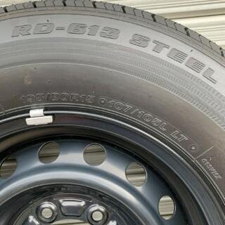 200系ハイエース５型ダークプライムⅡ新車取り外しホイール&タイヤ4本セット