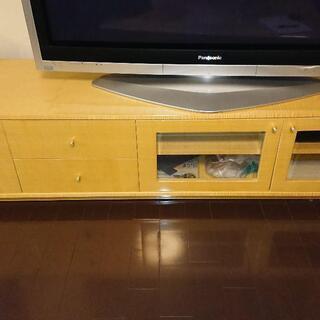 値下げ　シカモア家具セット　食卓用テーブル、食器棚、センターテーブル、テレビ台、飾り棚