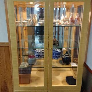 値下げ　シカモア家具セット　食卓用テーブル、食器棚、センターテーブル、テレビ台、飾り棚