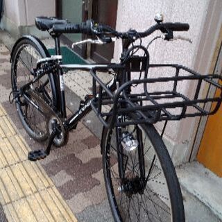 超美品COURAGE 700cシティクロスバイク アルミ/7speed/LEDオート/ブラック