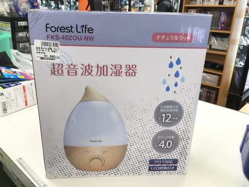 FOREST LIFE 超音波加湿器 FKS-40ZOU-MW