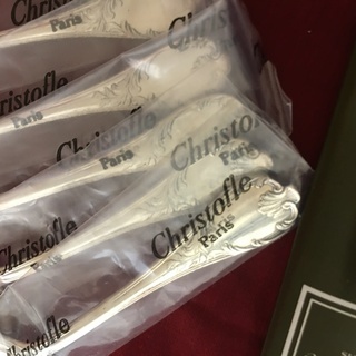 ⑲【クリストフル シルバーコーヒースプーンセット】マーレ 新品未使用