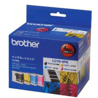 LC10-4PK 純正プリンターインク brother 4色パック