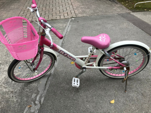 女の子用自転車20インチ子供自転車 クルクル 都島の家具の中古 女の子用自転車20インチ子供自転車 クルクル 都島の家具の中古