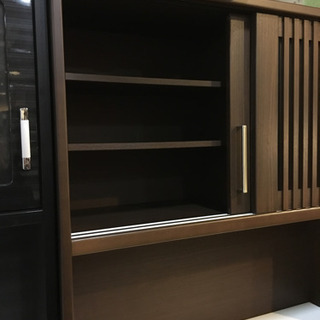 ニトリ 和モダン 2面レンジボード ビゼン120 オートクローザー キッチンボード( レジューム120-2AG-S WH/120-2QH-R WH） | ニトリ