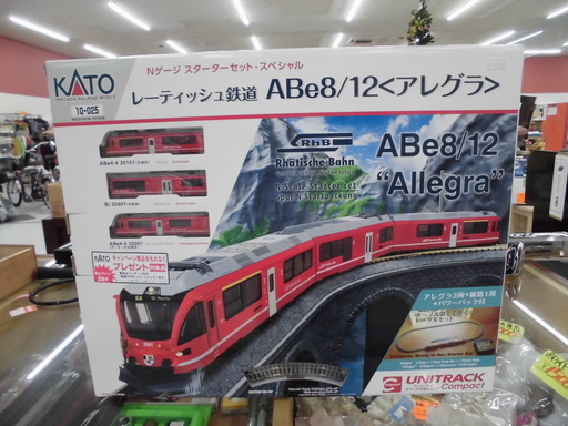 新品 KATO/カトー Nゲージスターターセット・スペシャル レーティッシュ鉄道 ABe8/12〈アレグラ〉 10－025  鉄道模型 苫小牧西店