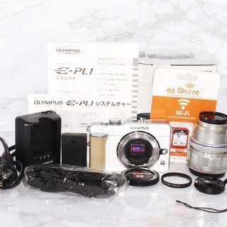 ☆極上美品＆スマホ転送☆オリンパス E-PL1 レンズキット レッド