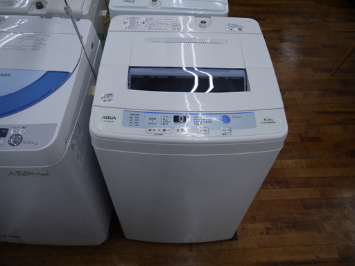 安心の6ヶ月保証つき【トレジャーファクトリー入間店】AQUAの6.0kg全自動洗濯機のご紹介！